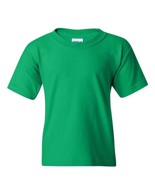 Gildan 5000B, Youth Heavy Cotton T-shirt, Irish Green