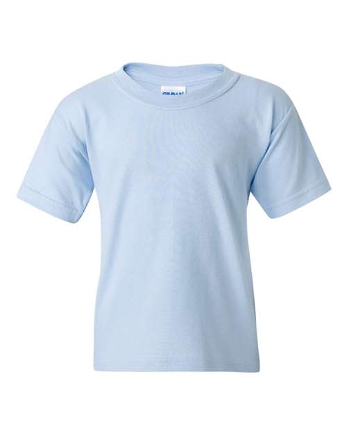 Gildan 5000B, Youth Heavy Cotton T-shirt, Light Blue