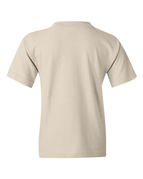 Gildan 5000B, Youth Heavy Cotton T-shirt, Natural