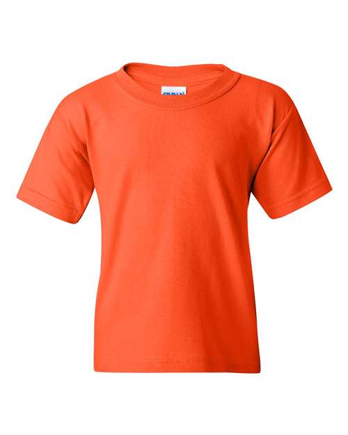 Gildan 543, 5000b Youth Heavy Cotton T-shirt, Orange