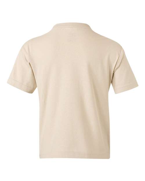 Gildan 5000B, Youth Heavy Cotton T-shirt, Sand
