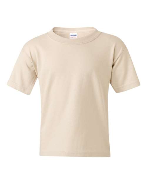 Gildan 543, 5000b Youth Heavy Cotton T-shirt, Sand