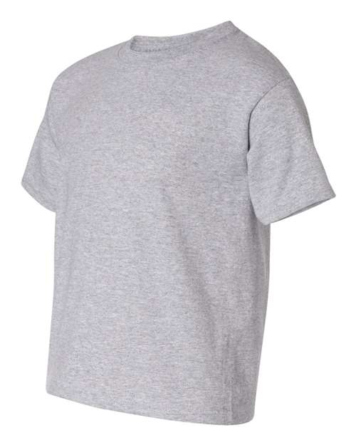 Gildan 5000B, Youth Heavy Cotton T-shirt, Sport Grey