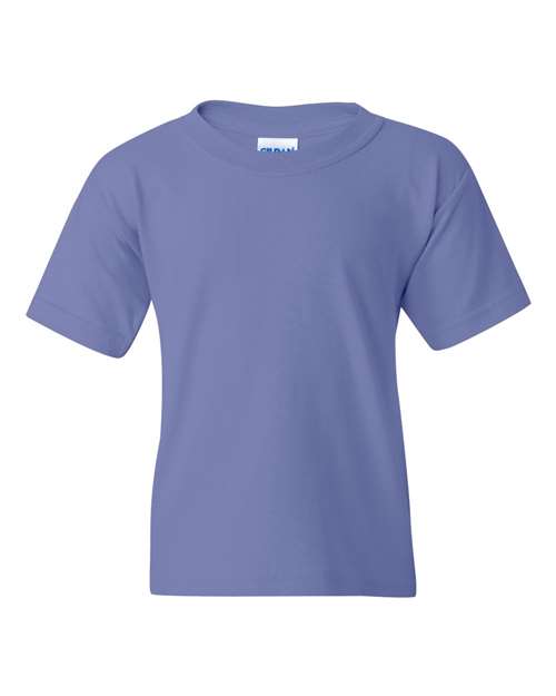 Gildan 543, 5000b Youth Heavy Cotton T-shirt, Violet