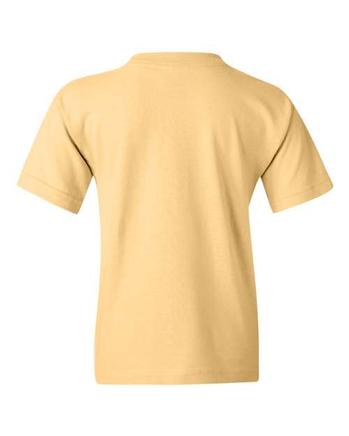 Gildan 5000B, Youth Heavy Cotton T-shirt, Yellow Haze