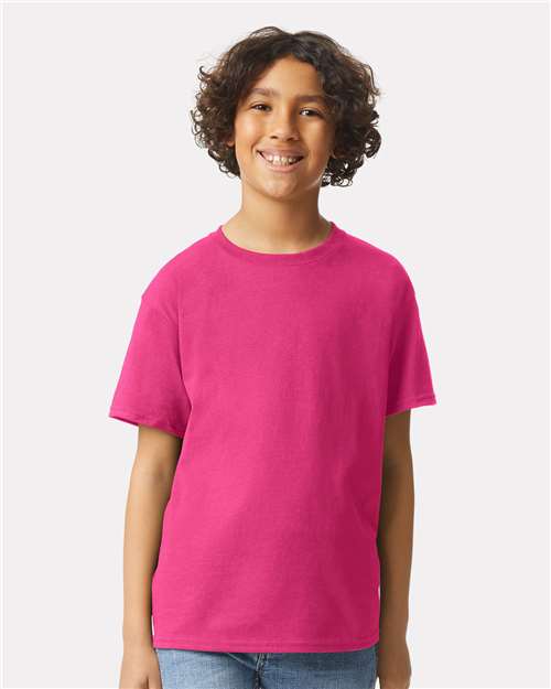Gildan 2000B, Youth Ultra Cotton T-shirt, Heliconia