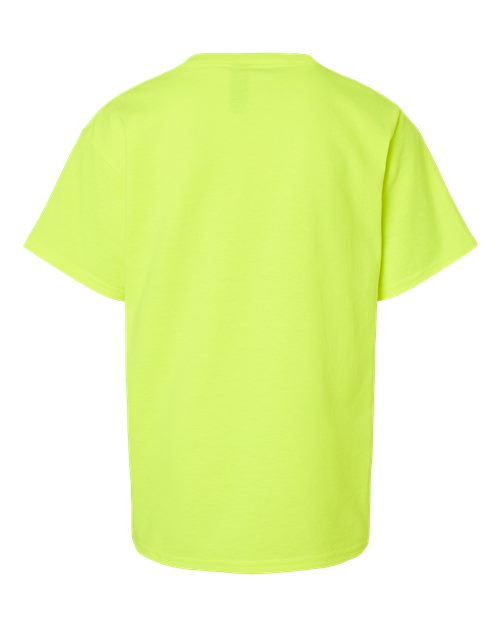 Gildan 551, 2000b Youth Ultra Cotton T-shirt, Safety Green
