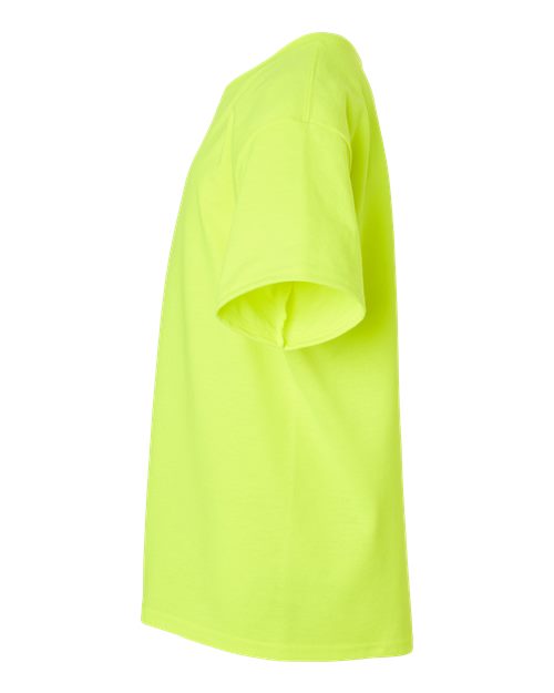 Gildan 2000B, Youth Ultra Cotton T-shirt, Safety Green
