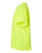 Gildan 2000B, Youth Ultra Cotton T-shirt, Safety Green