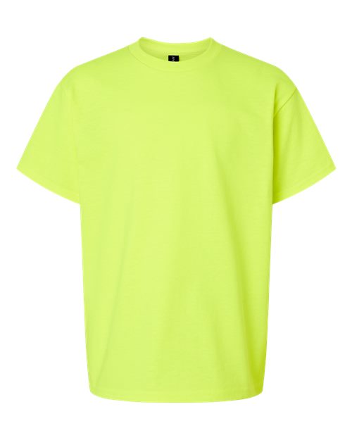 Gildan 551, 2000b Youth Ultra Cotton T-shirt, Safety Green