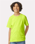 Gildan 551, 2000b Youth Ultra Cotton T-shirt, Safety Green