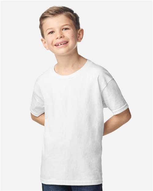 Gildan 551, 2000b Youth Ultra Cotton T-shirt, White