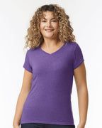 Gildan 2117, 64v00l Women's Softstyle V-neck T-shirt, Gildan 64V00L Women's Softstyle V-Neck T-Shirt