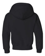 JERZEES 996YR, 556 Youth Nublend Hooded Sweatshirt, Black