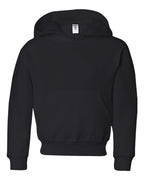 JERZEES 996YR, 556 Youth Nublend Hooded Sweatshirt, Black