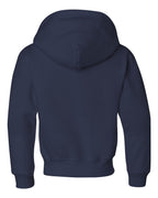 JERZEES 996YR, 556 Youth Nublend Hooded Sweatshirt, J. Navy