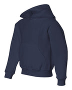 JERZEES 996YR, 556 Youth Nublend Hooded Sweatshirt, J. Navy