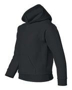 Gildan 18500B, Youth Heavy Blend Hooded Sweatshirt, Black