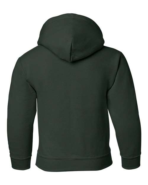 Gildan 18500B, Youth Heavy Blend Hooded Sweatshirt, Forest
