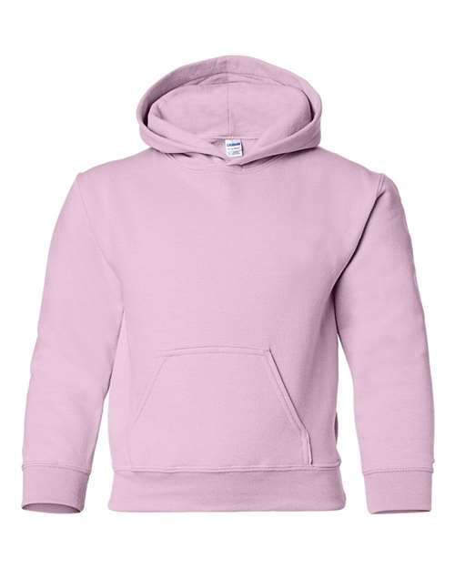 Gildan 557, 18500b Youth Heavy Blend Hooded Sweatshirt, Light Pink