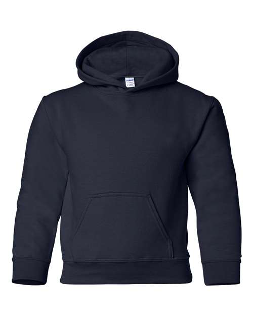 Gildan 557, 18500b Youth Heavy Blend Hooded Sweatshirt, Navy