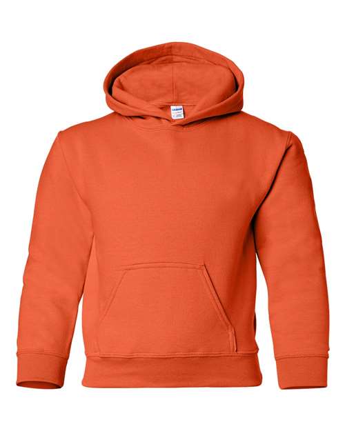 Gildan 557, 18500b Youth Heavy Blend Hooded Sweatshirt, Orange