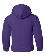 Gildan 557, 18500b Youth Heavy Blend Hooded Sweatshirt, Purple