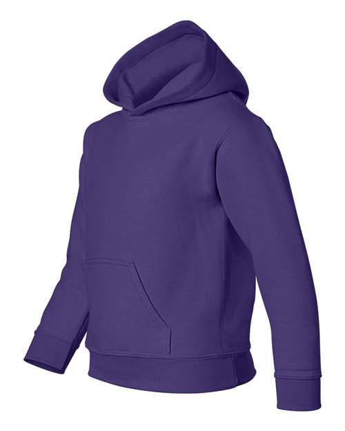 Gildan 557, 18500b Youth Heavy Blend Hooded Sweatshirt, Purple