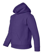 Gildan 557, 18500b Youth Heavy Blend Hooded Sweatshirt, Purple
