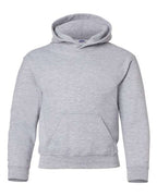 Gildan 18500B, Youth Heavy Blend Hooded Sweatshirt, Sport Grey