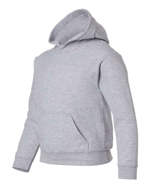 Gildan 557, 18500b Youth Heavy Blend Hooded Sweatshirt, Sport Grey