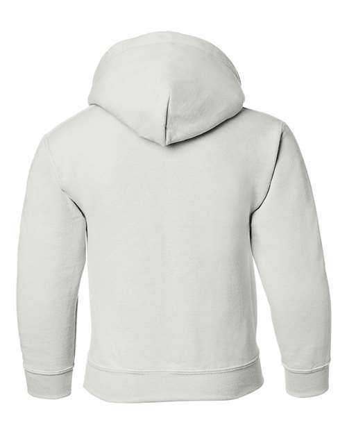 Gildan 557, 18500b Youth Heavy Blend Hooded Sweatshirt, White