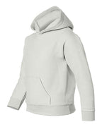 Gildan 557, 18500b Youth Heavy Blend Hooded Sweatshirt, White