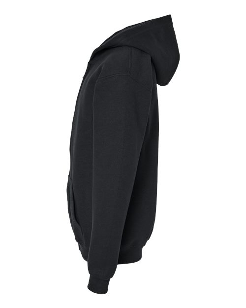 Gildan 562, 18600b Youth Heavy Blend Full-zip Hooded Sweatshirt, Black