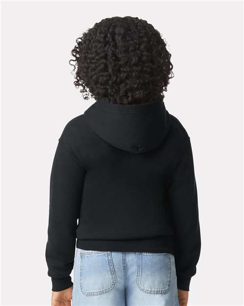 Gildan 562, 18600b Youth Heavy Blend Full-zip Hooded Sweatshirt, Black