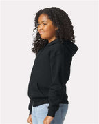 Gildan 562, 18600b Youth Heavy Blend Full-zip Hooded Sweatshirt, Black