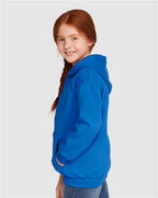 Gildan 18600B, Youth Heavy Blend Full-zip Hooded Sweatshirt, Royal