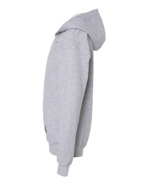 Gildan 562, 18600b Youth Heavy Blend Full-zip Hooded Sweatshirt, Sport Grey