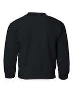 Gildan 18000B, Youth Heavy Blend Crewneck Sweatshirt, Black