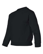 Gildan 571, 18000b Youth Heavy Blend Crewneck Sweatshirt, Black