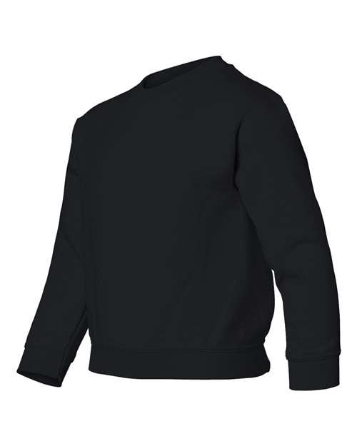 Gildan 571, 18000b Youth Heavy Blend Crewneck Sweatshirt, Black