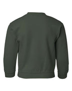Gildan 571, 18000b Youth Heavy Blend Crewneck Sweatshirt, Forest