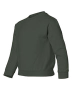 Gildan 571, 18000b Youth Heavy Blend Crewneck Sweatshirt, Forest