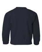 Gildan 571, 18000b Youth Heavy Blend Crewneck Sweatshirt, Navy