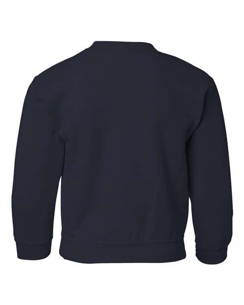 Gildan 571, 18000b Youth Heavy Blend Crewneck Sweatshirt, Navy
