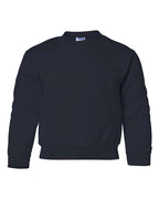 Gildan 571, 18000b Youth Heavy Blend Crewneck Sweatshirt, Navy