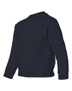 Gildan 571, 18000b Youth Heavy Blend Crewneck Sweatshirt, Navy