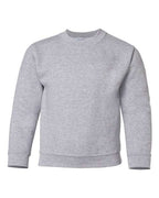 Gildan 571, 18000b Youth Heavy Blend Crewneck Sweatshirt, Sport Grey