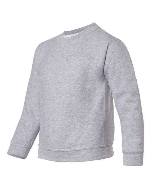 Gildan 571, 18000b Youth Heavy Blend Crewneck Sweatshirt, Sport Grey