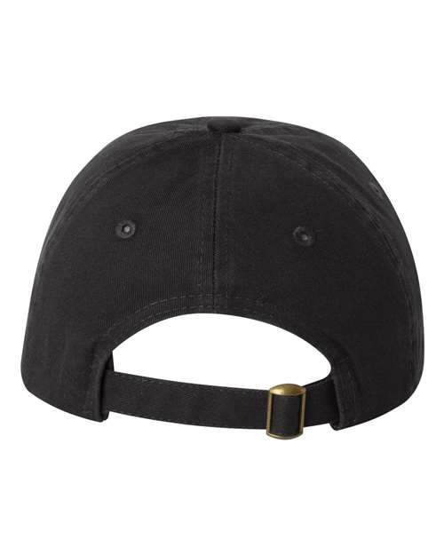 Valucap VC300Y, Youth Small Fit Bio-washed Dad Hat, Black